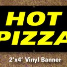 Hot Pizza Banner 2x4 ft