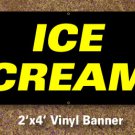 Ice Cream Banner 2x4 ft