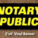 Notary Public Banner 2x4 ft