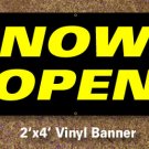 Now Open Banner 2x4 ft