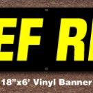 BEEF RIBS Banner 18 inch x 6 ft
