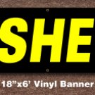 Cashews Banner 18 inch x 6 ft