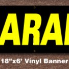 Clearance Banner 18 inch x 6 ft