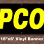 Popcorn Banner 18 inch x 6 ft