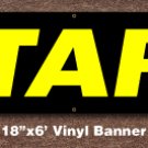 Start Banner 18 inch x 6 ft