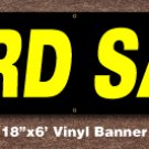 Yard Sale Banner 18 inch x 6 ft
