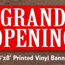 Grand Opening Banner Sign Ornamental 4x8 ft