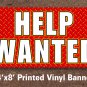 Help Wanted Sign Banner 4x8 ft