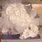 NEW Wilton Bridal Bouquet and Headpiece set white roses