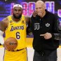 Lakers LeBron James All Time High Score Lapel Pin Gold Crown Seal Edition KB