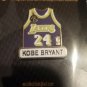 LOS ANGELES LAKERS KOBE BRYANT PURPLE JERSEY #24  KB LAPEL PIN