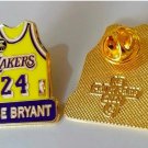 LOS ANGELES LAKERS KOBE BRYANT PURPLE JERSEY #24  KB LAPEL PIN