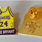 LOS ANGELES LAKERS KOBE BRYANT PURPLE JERSEY #24  KB LAPEL PIN
