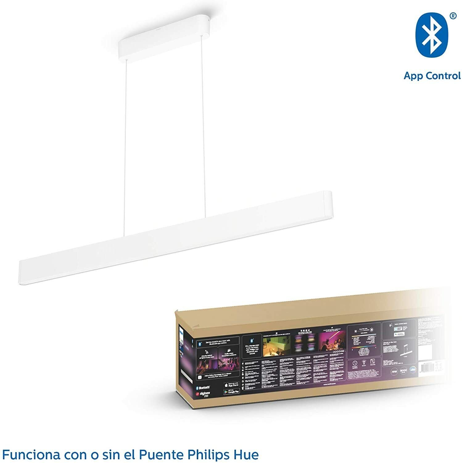 Philips Hue Ensis - Lamp Pendant Smart With Integrated LED IN Glass