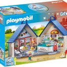 PLAYMOBIL City Life 70111 Restaurant, Laptop, Box Of Sets with Hinge And Handle