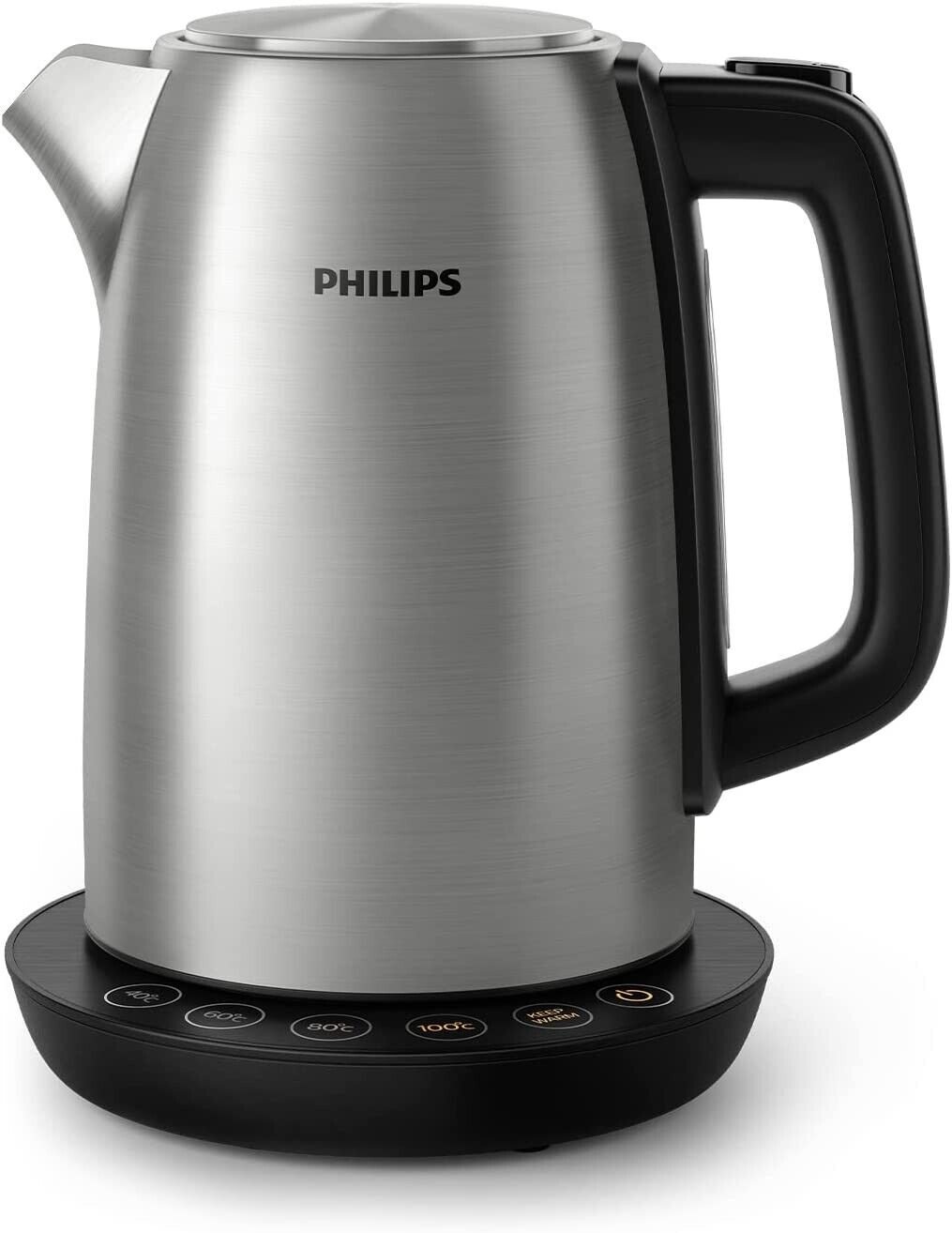 Philips Kettle Of Water 57.5oz, Control Temp, Preserving Heat, Base