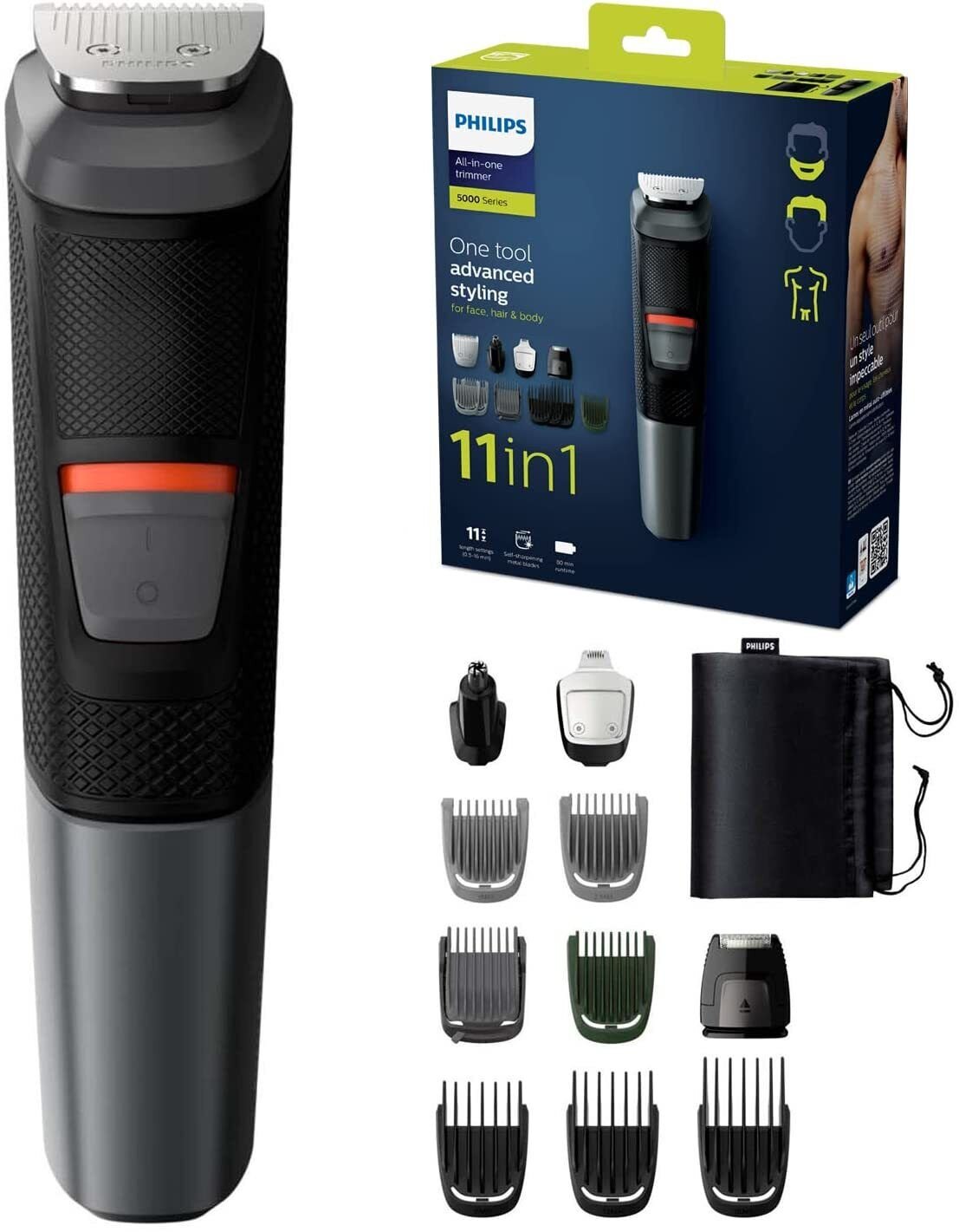 Philips Multigroom Series 5000 Mg5730/15 Kit Shaving Function And Hair ...