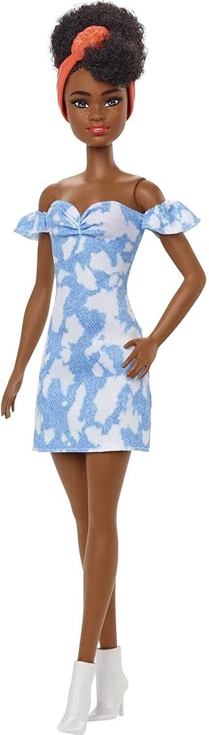 Barbie Fashionistas Doll - Dress Cowboy Decolourised With Freckles Hair Tan  R