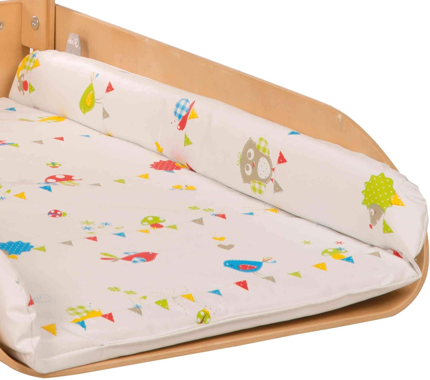 roba Folding Wall Changing Table in Natural Wood Supports up to 11 kg