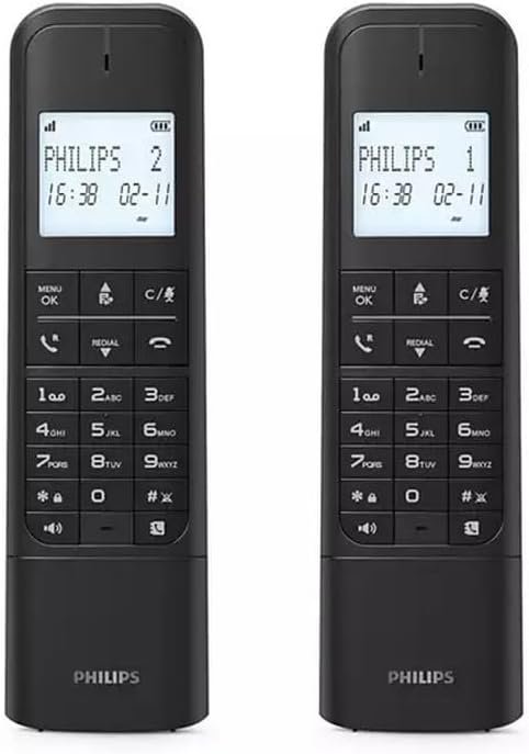 Philips M B Dect Wireless Landline Telephone Cm Screen Lcd Screen