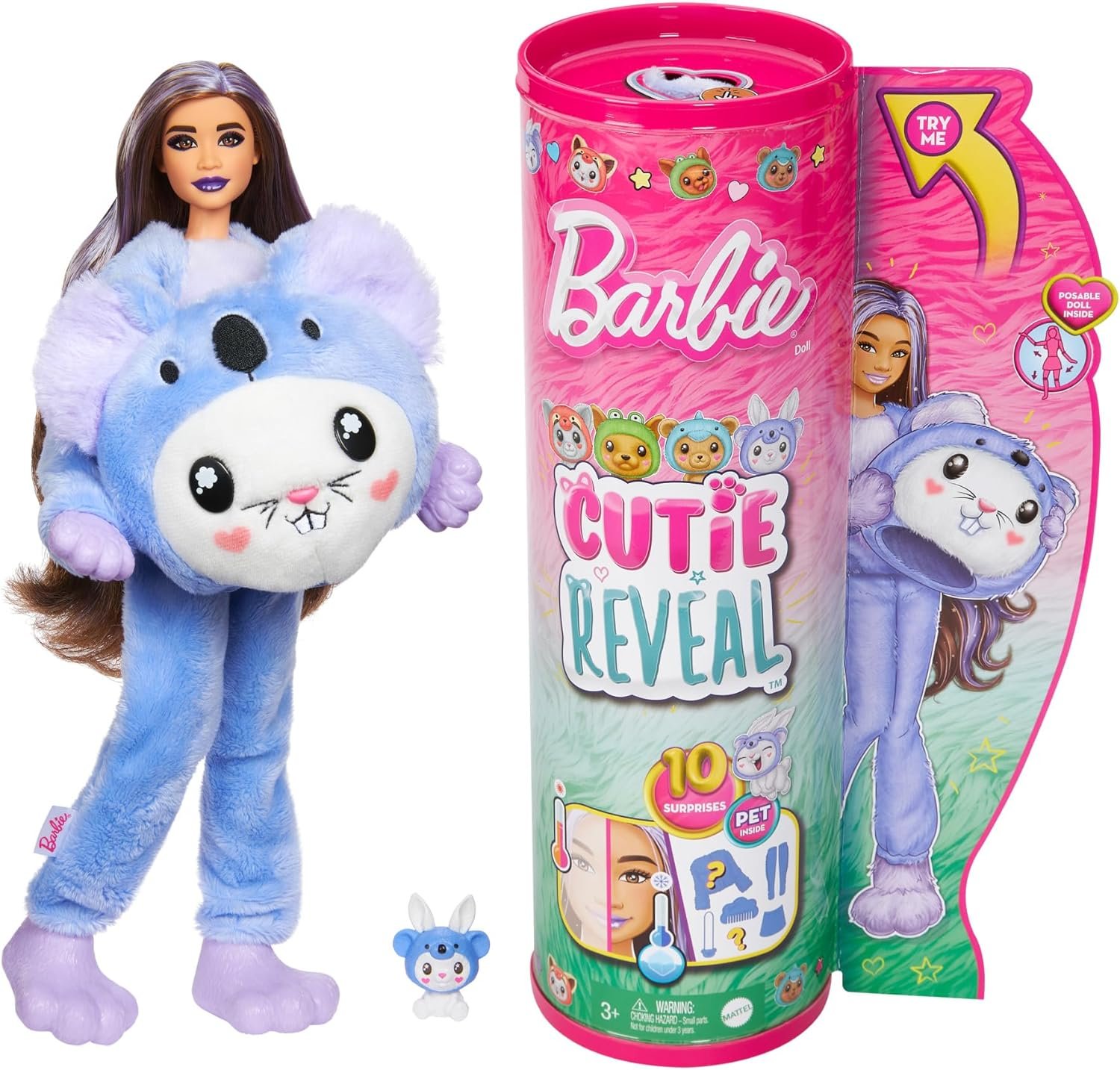 Barbie Cutie Reveal Series Costumes Koala Rabbit Animal Reveal Doll