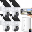 ANRAN 4MP Outdoor WiFi Surveillance Camera Kit, 4CH Base Station