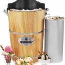 Elite Gourmet EIM 916 Vintage Electric Ice Cream Maker 5.5L Wooden