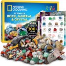National Geographic Natural Stone Set, Real Fossils & Minerals for Kids
