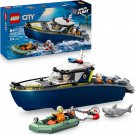 LEGO City Police Boat Chase - Police Playset with 2 Toy Boats, 3 Minifigures