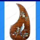Bruce Wei, Curly Hawaiian Koa Pickguard, Dove Inlay fit Martin Guitar (727)