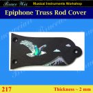 Bruce Wei, Rosewood Truss Rod Cover w/ Mop Art Inlay ( E-217 )
