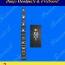 Bruce Wei, Rosewood Banjo Headplate & Fretted Fretboard w/MOP Inlay (3)