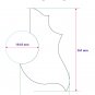 Bruce Wei, Guitar Part Rosewood Pickguard - fit HummingBird Guitar (685)