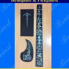 Bruce Wei, Guitar Headplate, Pickguard & Fretted Fretboard w/Abalone Inlay ( 1 )