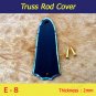 Bruce Wei, Macassar Ebony Truss Rod Cover w/ Abalone Inlay ( E-8 )
