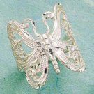 RG002-STERLING SILVER LARGE B-FLY FILI RING