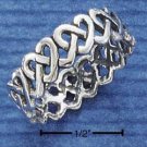 RG010-STERLING SILVER HEART LINK BAND