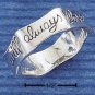 RG012-STERLING SILVER "I WILL ALWAYS LOVE YOU" BAND
