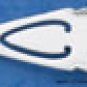 RG017-STERLING SILVER FANCY SCROLLED HIGH POLISH BOOKMARK