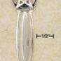 RG018-STERLING SILVER ANTIQUED PENTACLE BOOKMARK