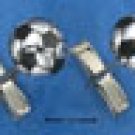 RG020-STERLING SILVER SOCCER BALL CUFF LINKS