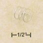 RG024-STERLING SILVER THREE ROW PLAIN COIL