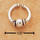RG124-STERLING SILVER BELLY CLIP WITH CENTER BALL