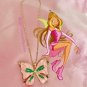 Winx Club Necklace Flora Fairy Wings Enchantix Butterfly Fairycore Pendant