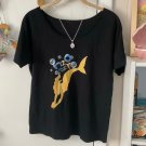 H2O Just Add Water Locket With Custom Mermaid Logo Tee Shirt And Cleo Necklace