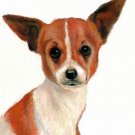 ♥ Original Oil DOG Portrait Painting Art CHIHUAHUA ♥