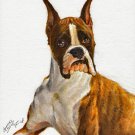 ★ Original Oil DOG Portrait Painting Art BOXER Artwork