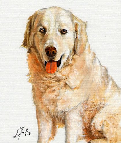 â
Original Oil Dog Portrait Painting Art KUVASZ Artwork