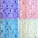 ♥NEW Handmade Knit Crochet BABY Afghan Blanket Throw #3