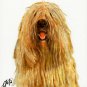 ♥ Original Oil DOG Portrait Painting Art KOMONDOR ♥